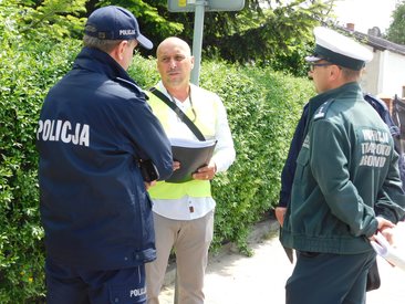 W Działoszynie odbył się dziś protest na krajowej 42